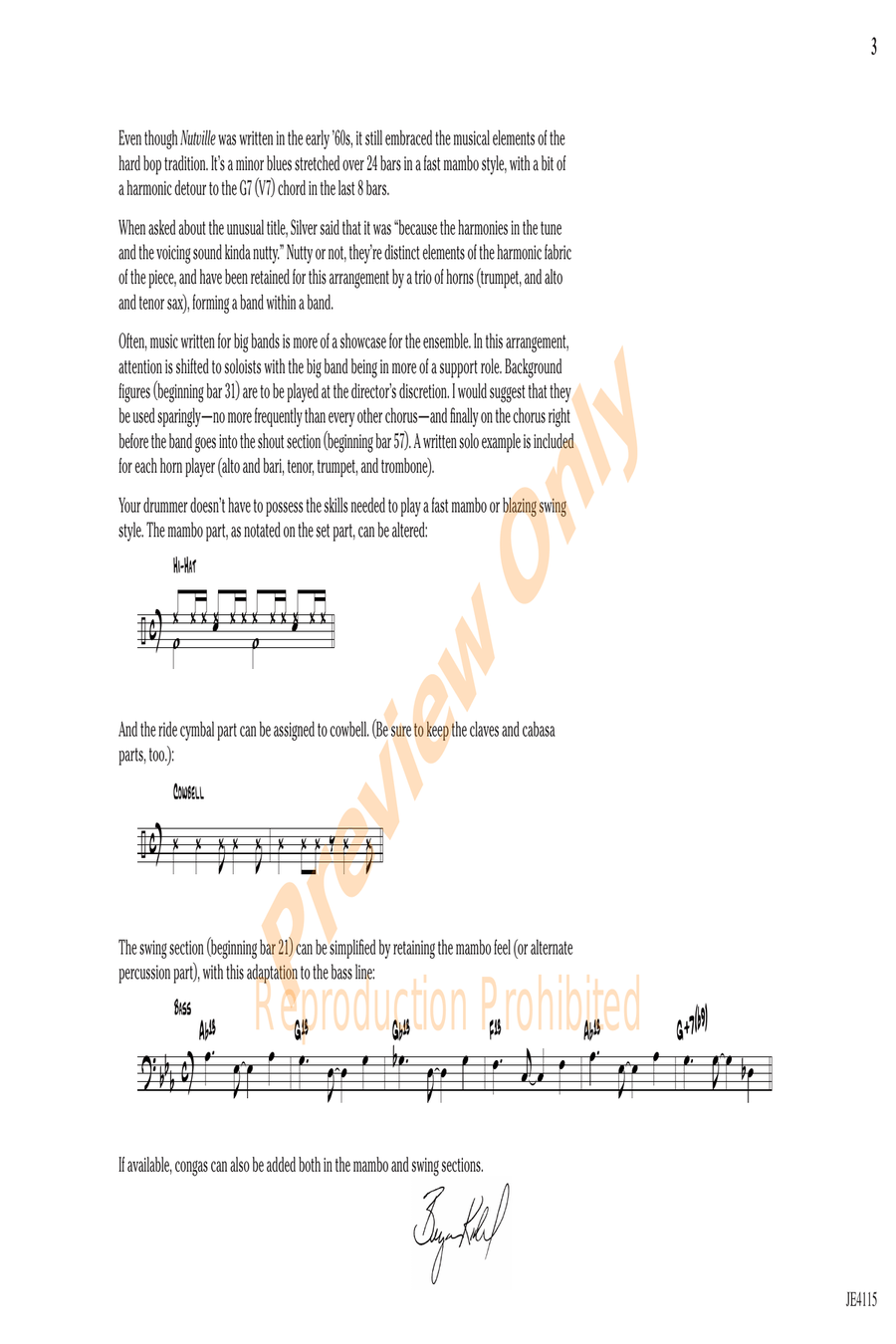 Nutville Nutville Jazz Ensemble scores gallery preview page 4