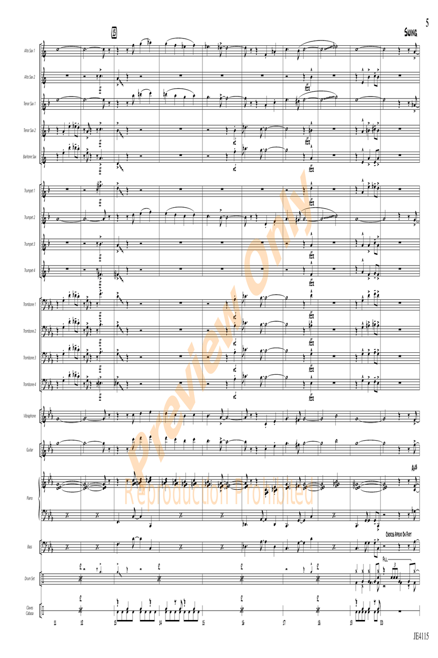 Nutville Nutville Jazz Ensemble scores gallery preview page 6