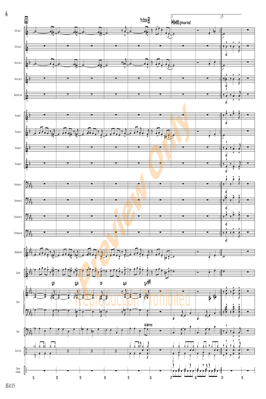 Nutville Nutville Jazz Ensemble scores gallery preview page 7