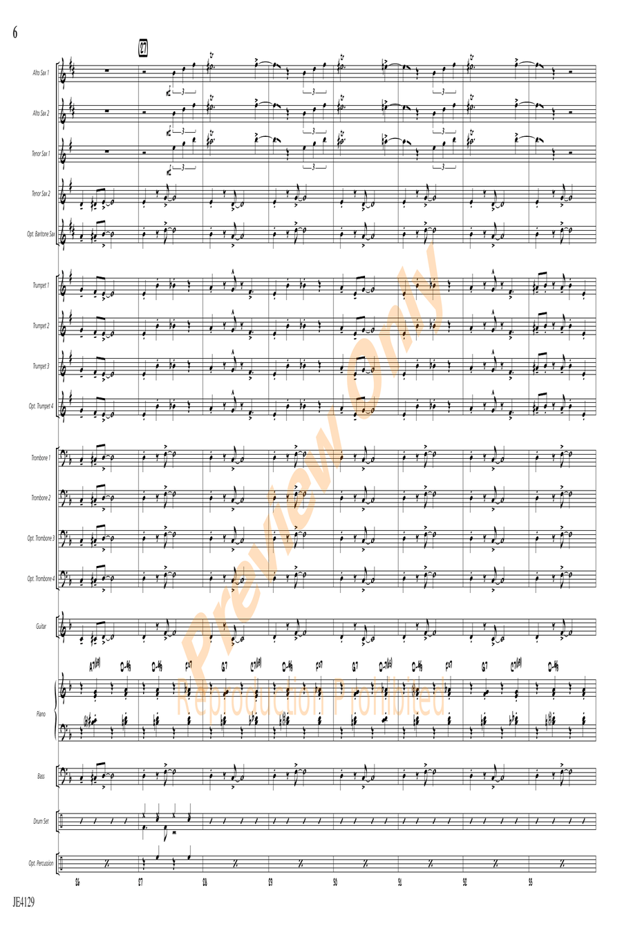 Scat Cat Scat Cat Jazz Ensemble scores gallery preview page 6