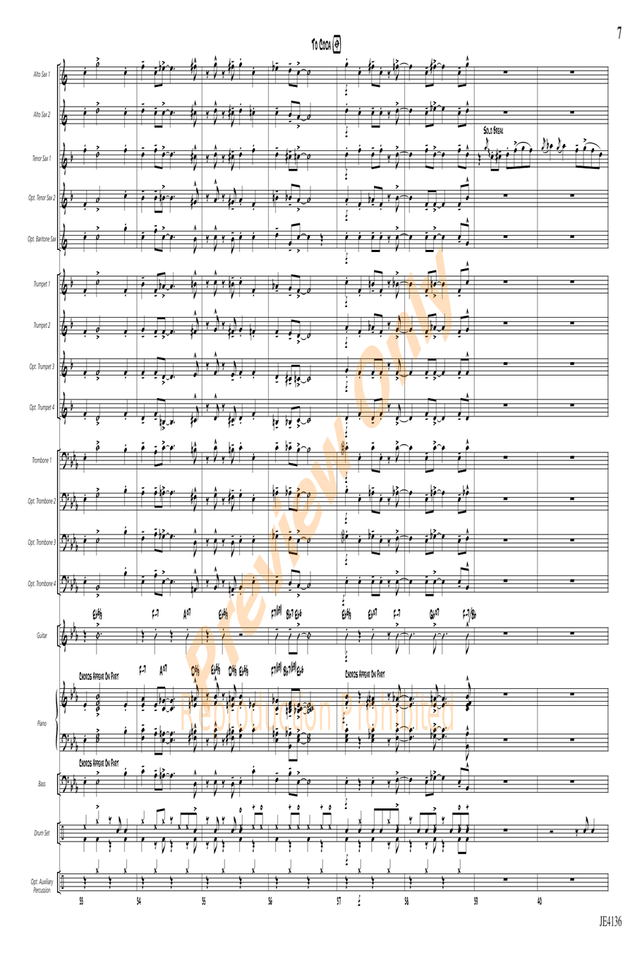 Check Your Swing Check Your Swing Jazz Ensemble scores gallery preview page 7