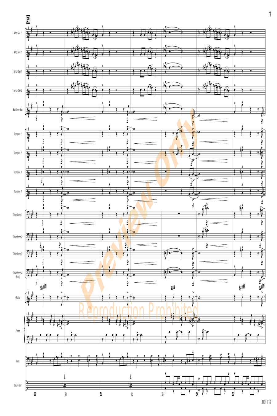 Feelin' the Funk Feelin' the Funk Jazz Ensemble scores gallery preview page 7