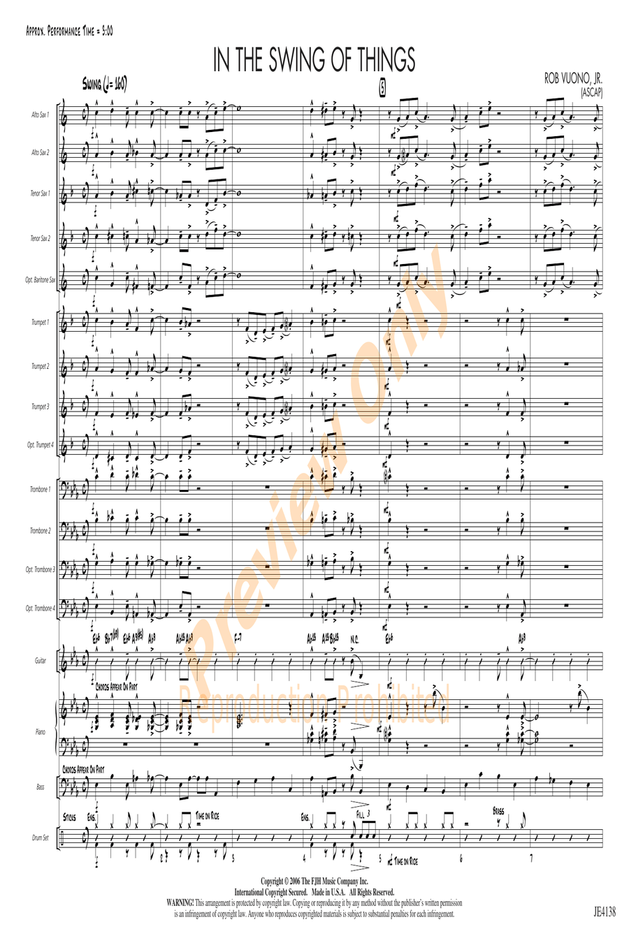 In the Swing of Things In the Swing of Things Jazz Ensemble scores gallery preview page 4
