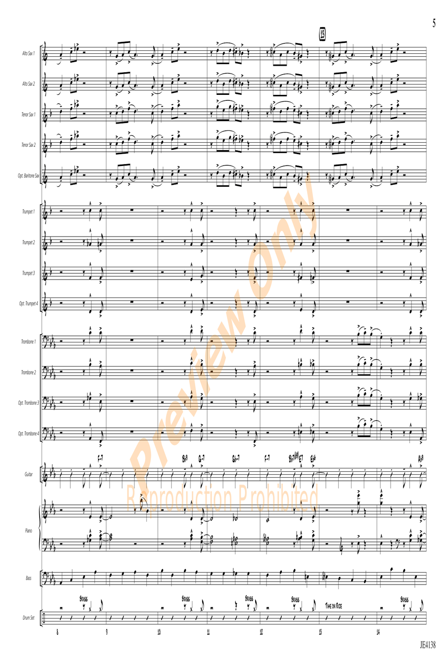 In the Swing of Things In the Swing of Things Jazz Ensemble scores gallery preview page 5