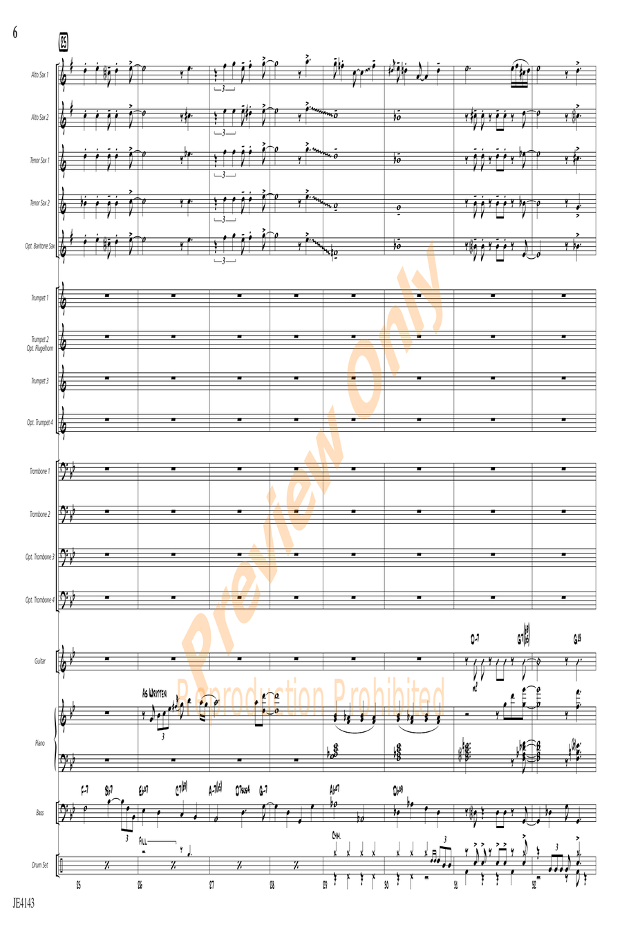 Quiet Steps Quiet Steps Jazz Ensemble scores gallery preview page 6