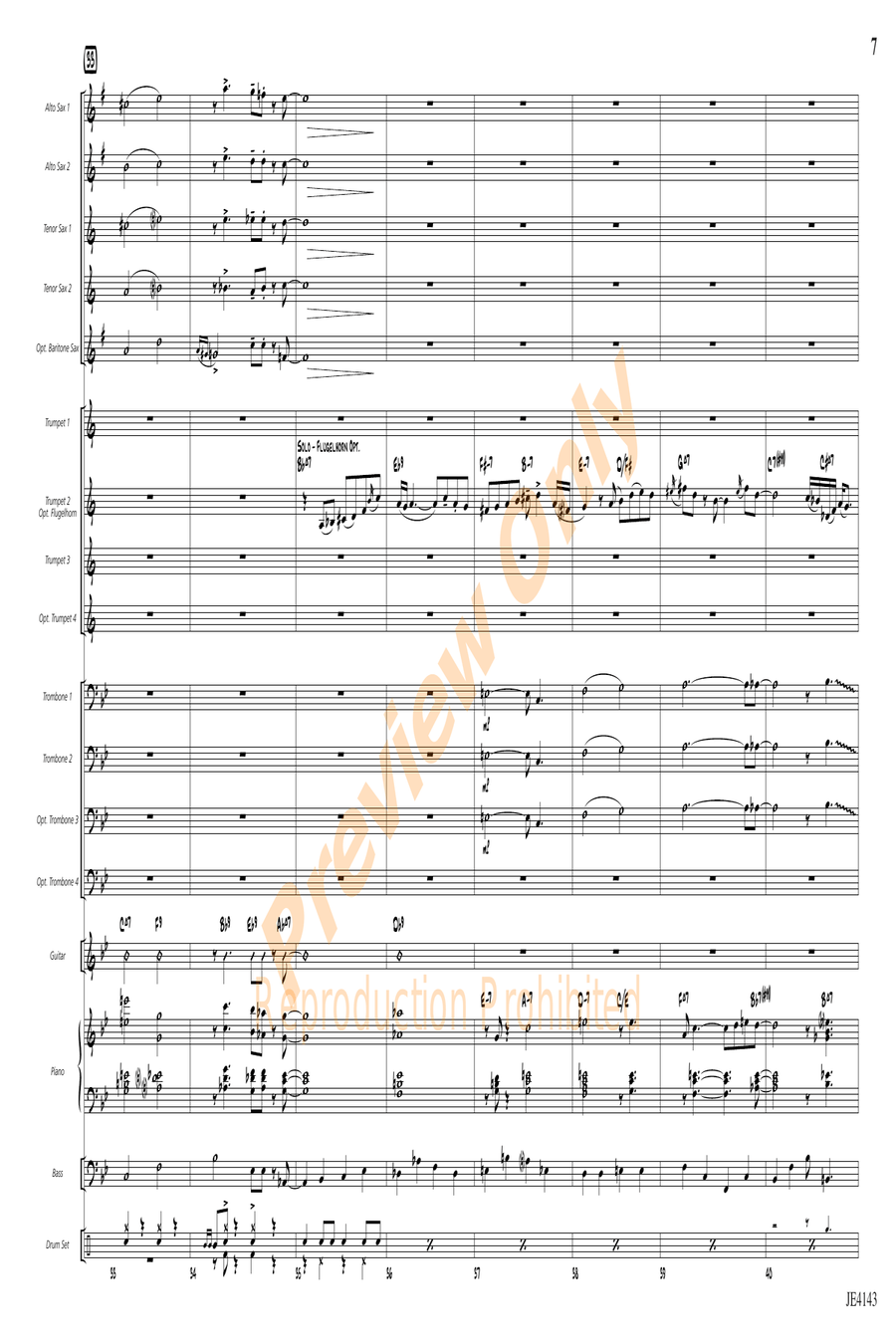 Quiet Steps Quiet Steps Jazz Ensemble scores gallery preview page 7