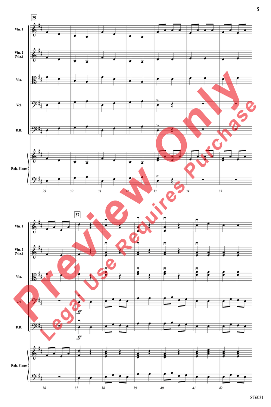 Yes! I Can Can String Orchestra scores gallery preview page 5