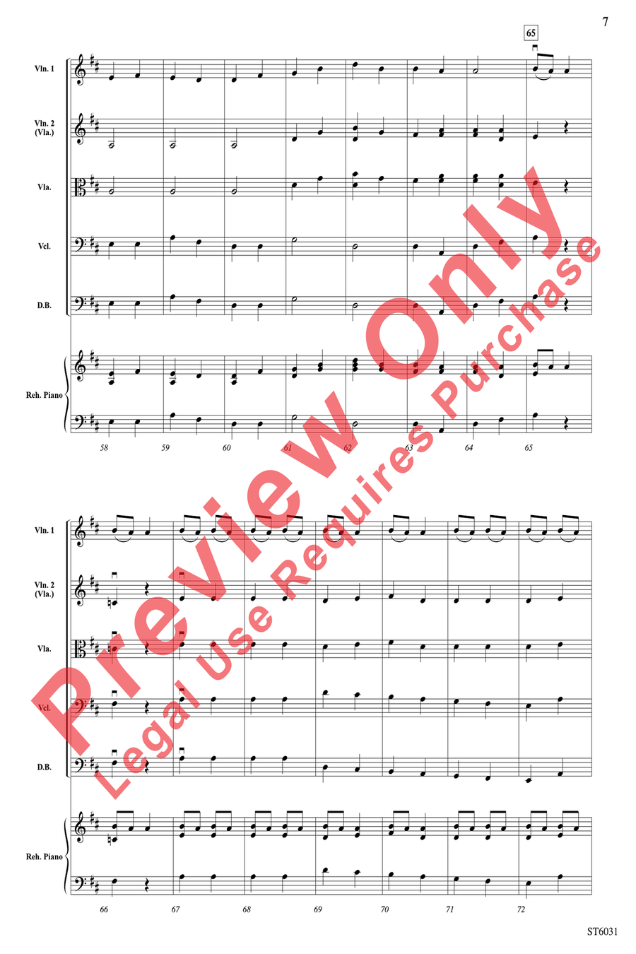 Yes! I Can Can String Orchestra scores gallery preview page 7