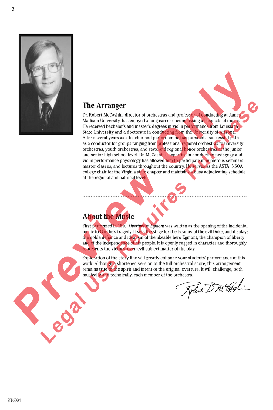 Egmont Overture Egmont Overture String Orchestra scores gallery preview page 2