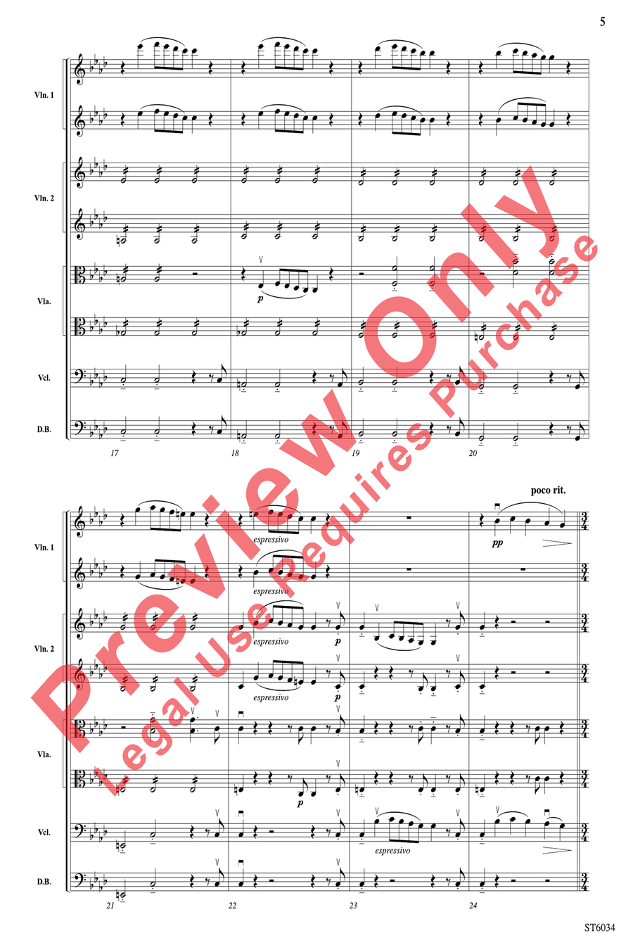 Egmont Overture Egmont Overture String Orchestra scores gallery preview page 5