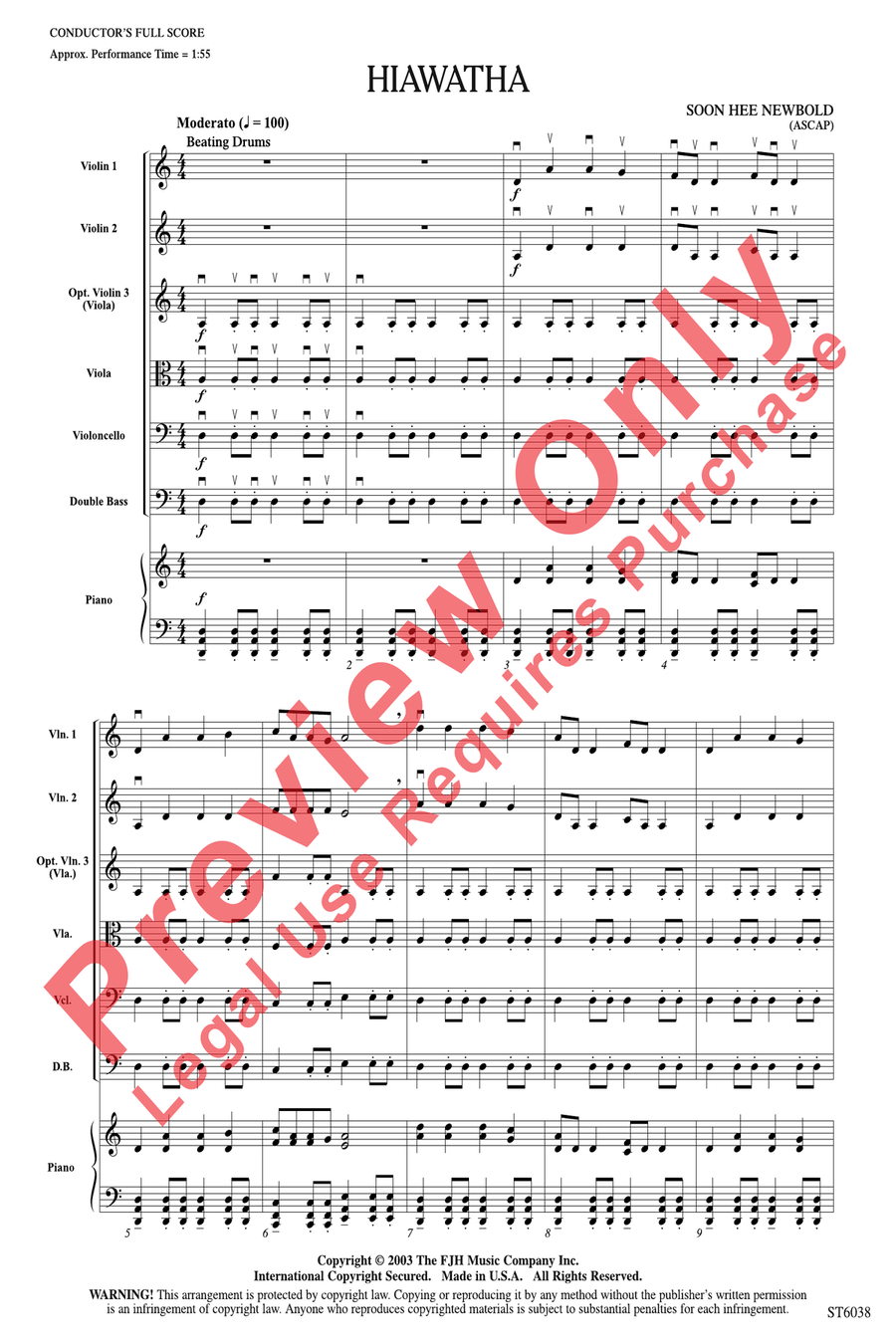 Hiawatha Hiawatha String Orchestra scores gallery preview page 3