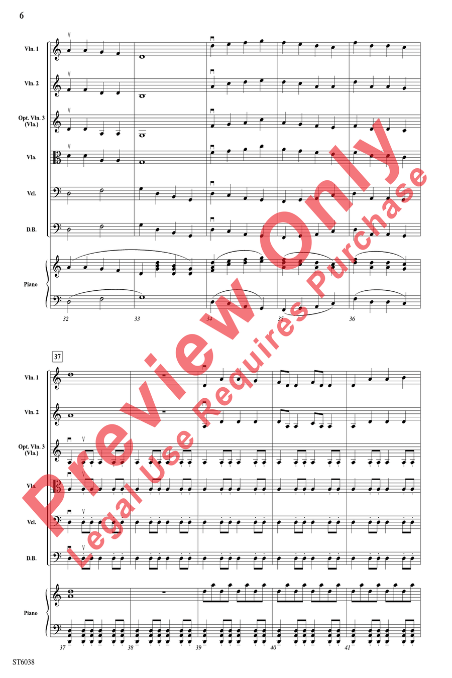 Hiawatha Hiawatha String Orchestra scores gallery preview page 6