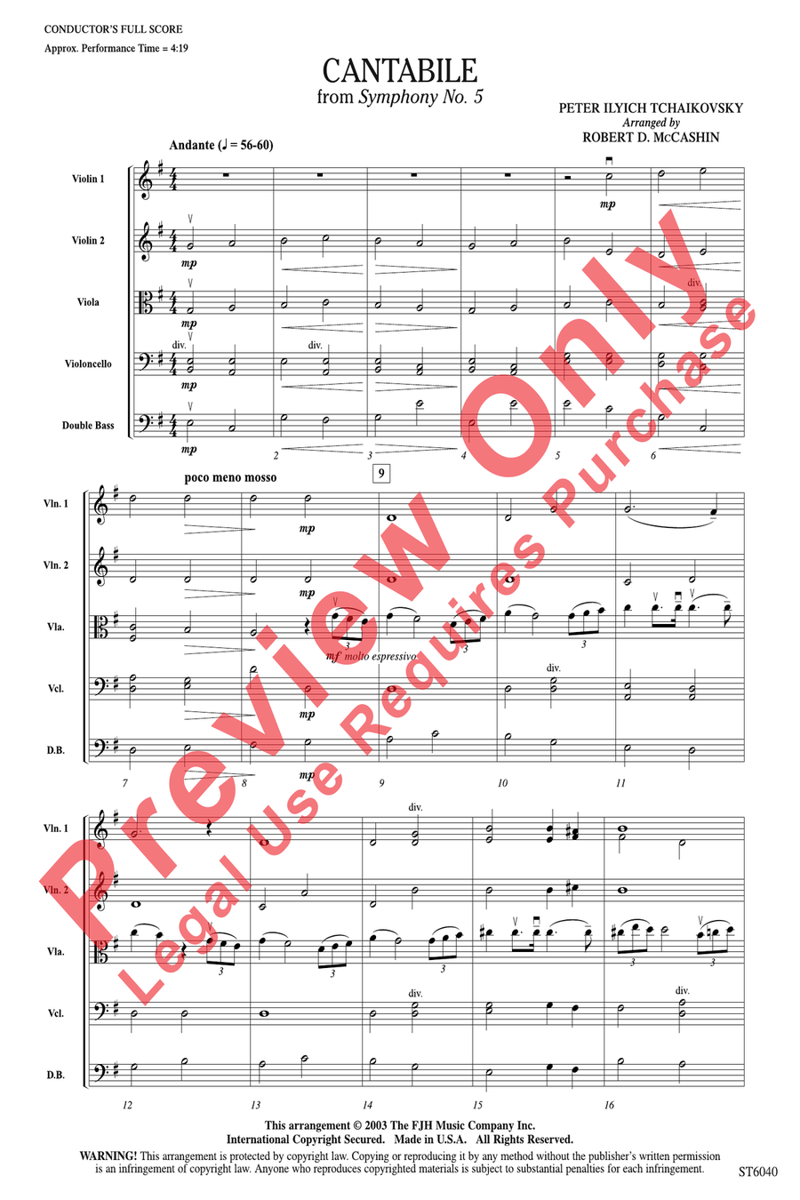 Cantabile Cantabile String Orchestra scores gallery preview page 3