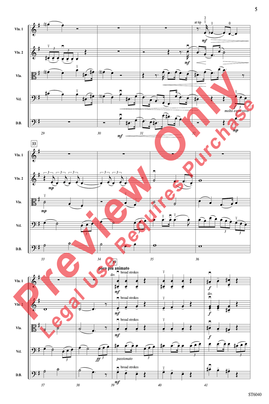 Cantabile Cantabile String Orchestra scores gallery preview page 5