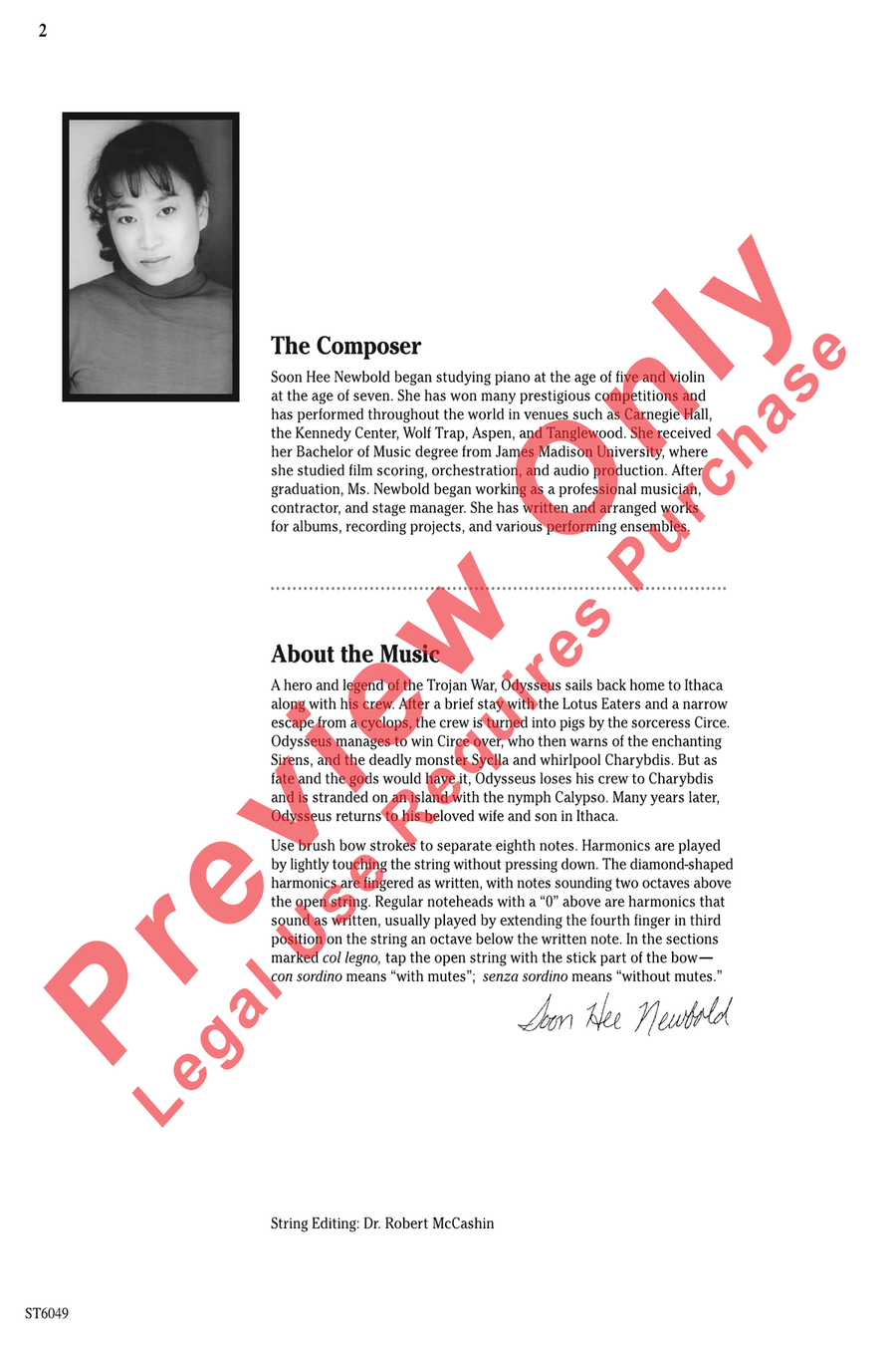 The Odyssey The Odyssey String Orchestra scores gallery preview page 2