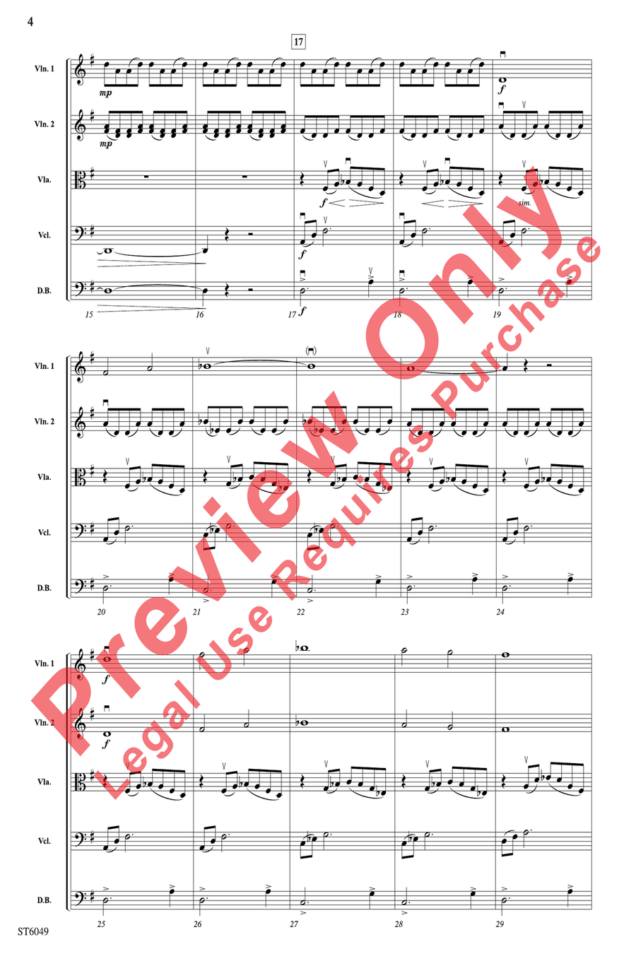The Odyssey The Odyssey String Orchestra scores gallery preview page 4