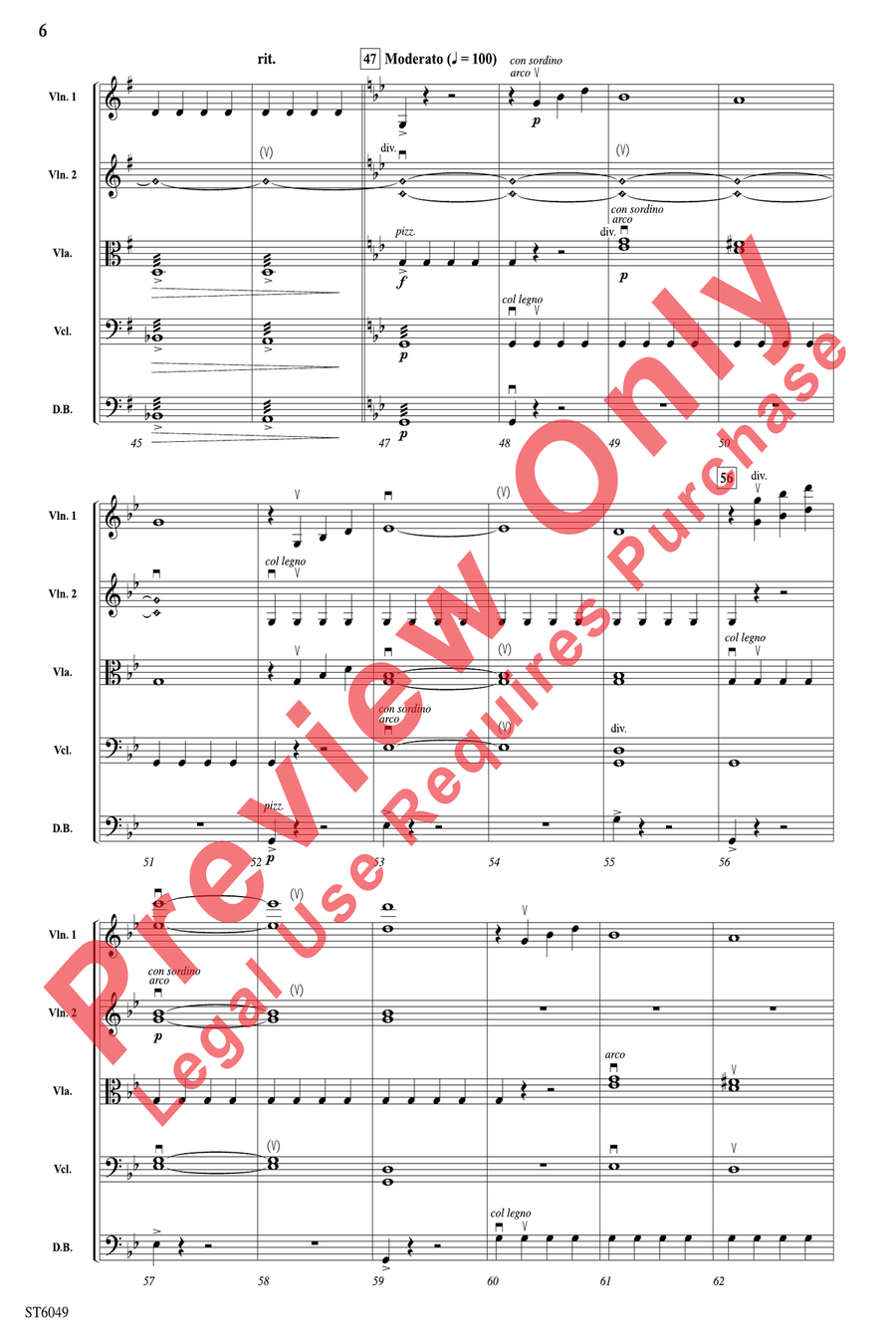 The Odyssey The Odyssey String Orchestra scores gallery preview page 6