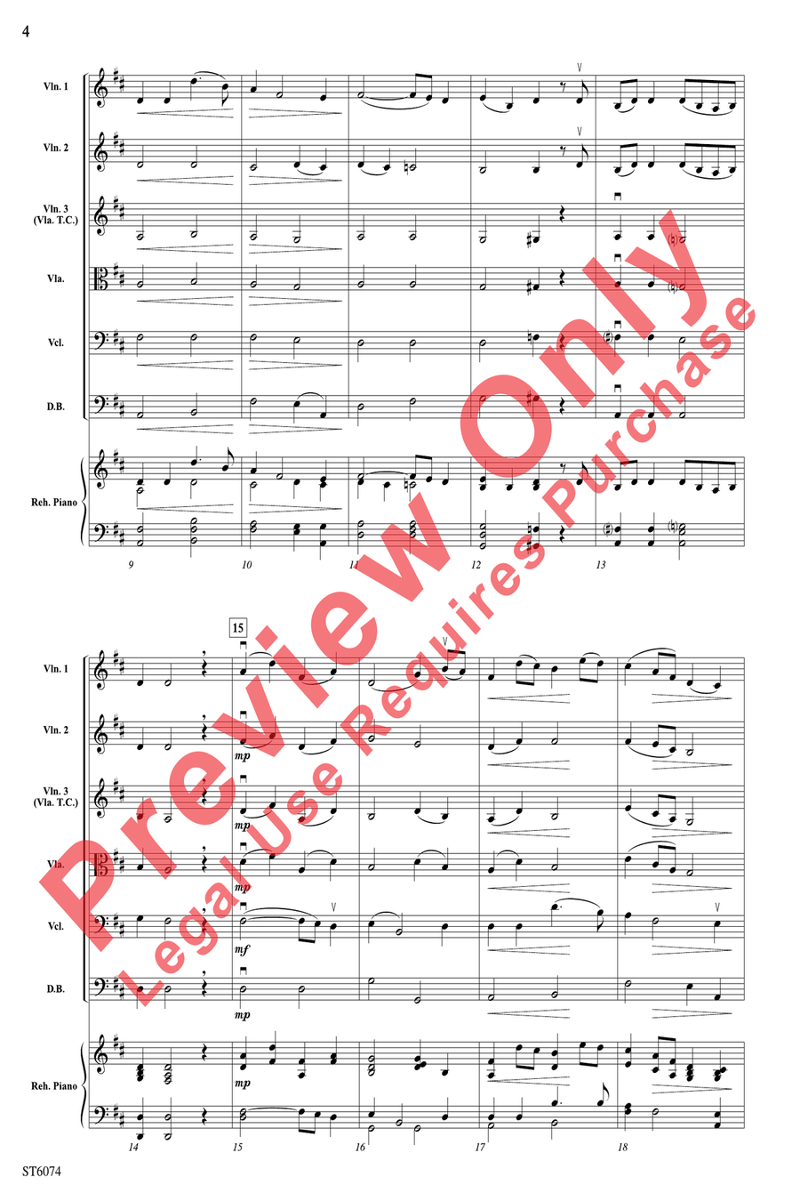 Deep River Deep River String Orchestra scores gallery preview page 4