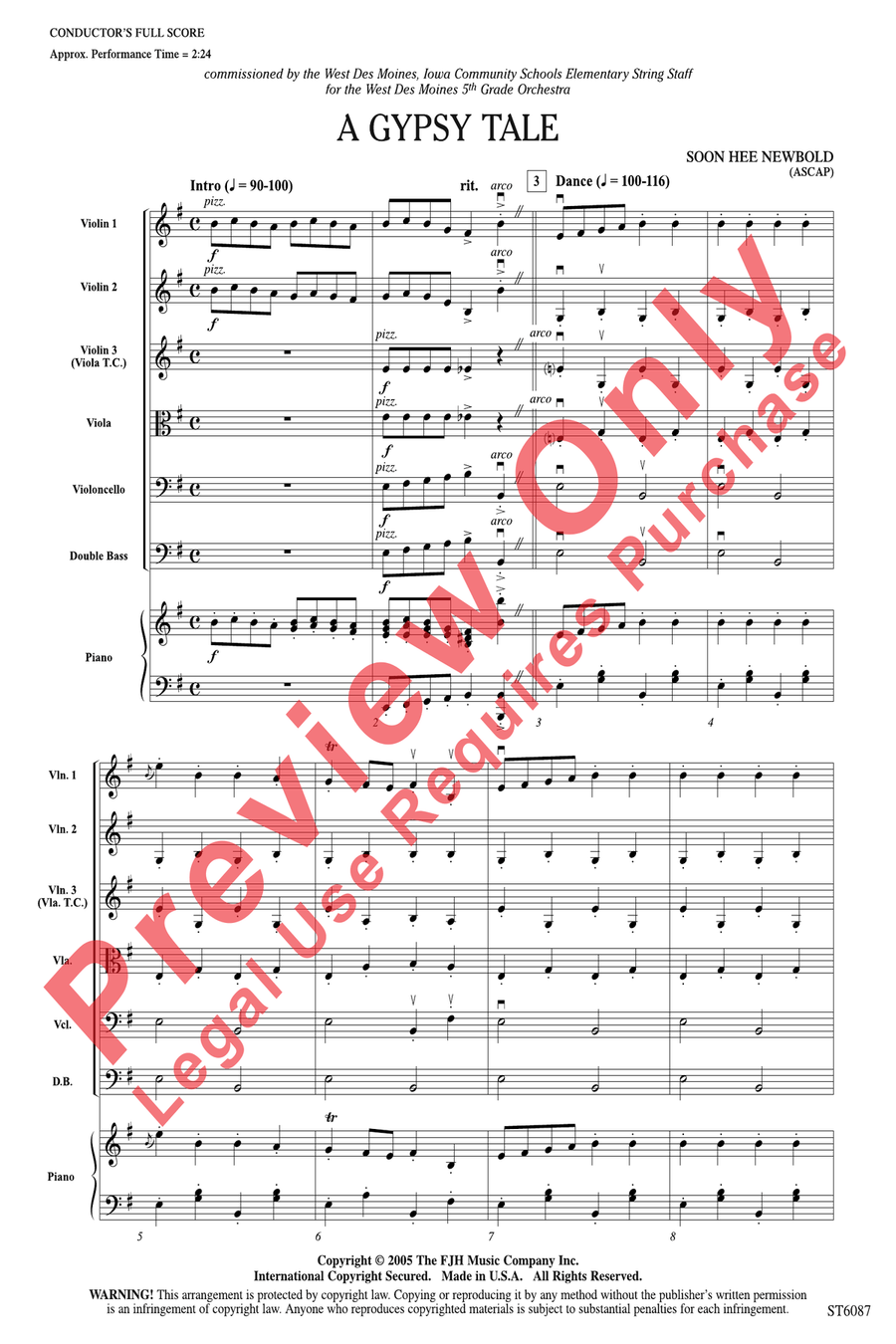 A Gypsy Tale A Gypsy Tale String Orchestra scores gallery preview page 3