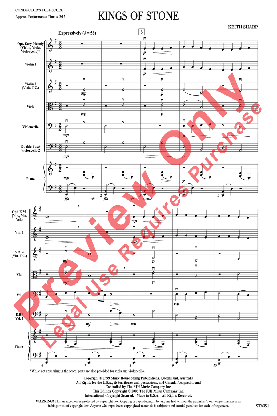 Kings of Stone String Orchestra scores gallery preview page 3
