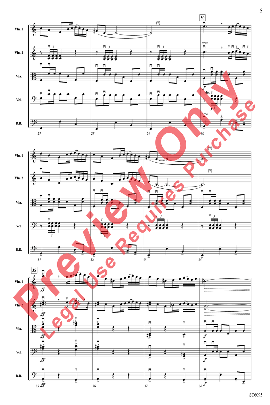 Fantasía española String Orchestra scores gallery preview page 5