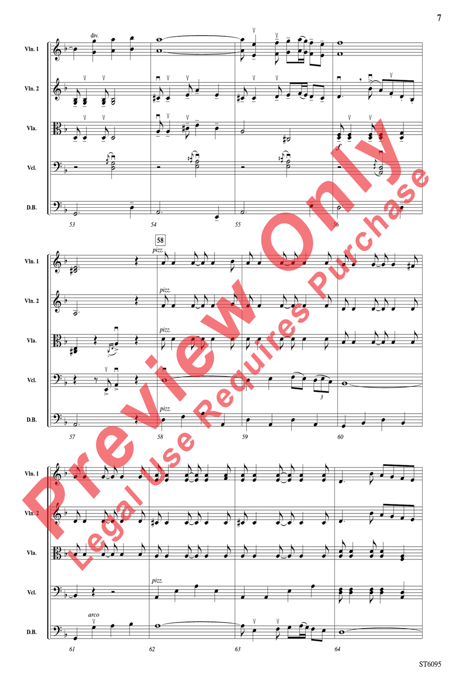 Fantasía española String Orchestra scores gallery preview page 7