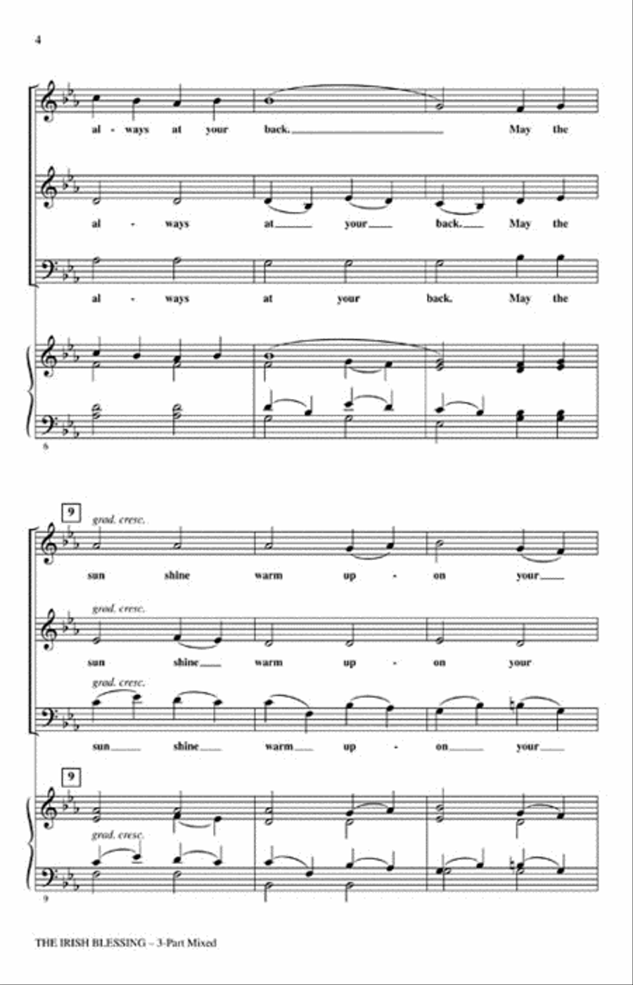 The Irish Blessing The Irish Blessing 3-Part scores gallery preview page 3
