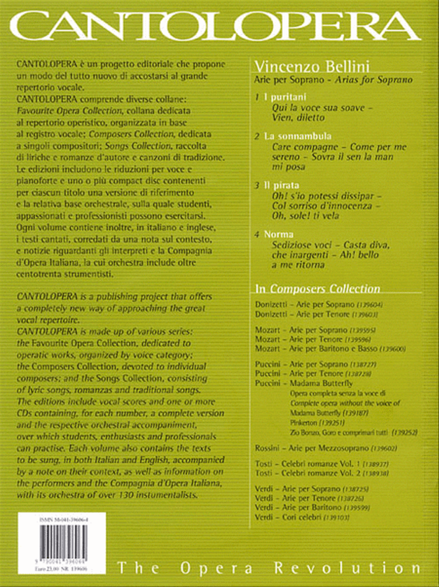 Bellini Arias for Soprano Voice Solo scores gallery preview page 2