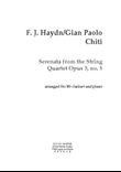 Serenata from String Quartet Opus 3, no 5