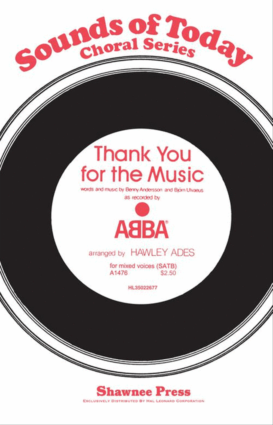 Thank You for the Music Thank You for the Music 4-Part scores gallery preview page 2