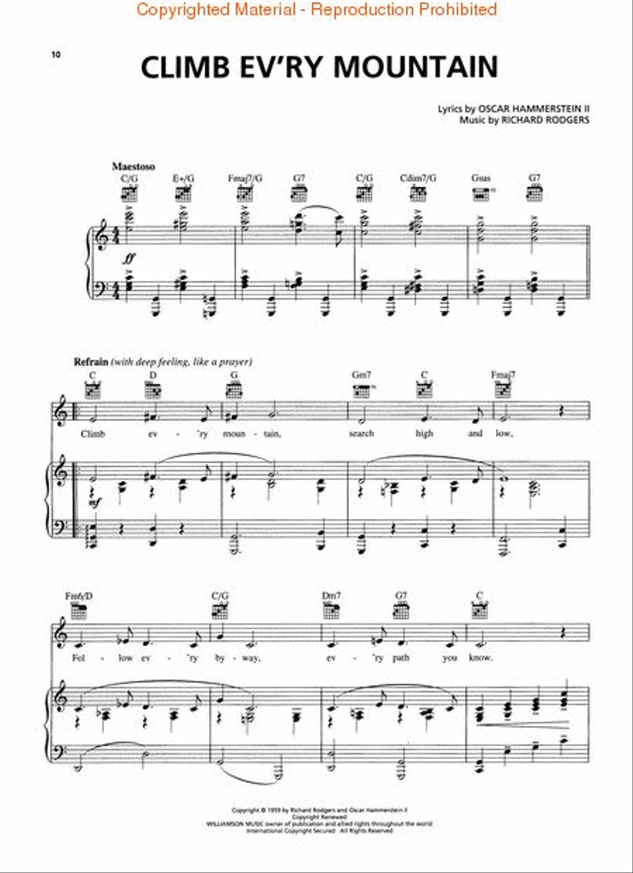 The Sound of Music Vocal Selections – U.K. Edition Piano, Vocal scores gallery preview page 2