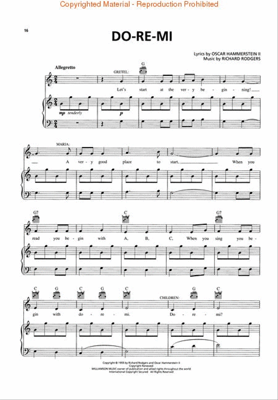 The Sound of Music Vocal Selections – U.K. Edition Piano, Vocal scores gallery preview page 4