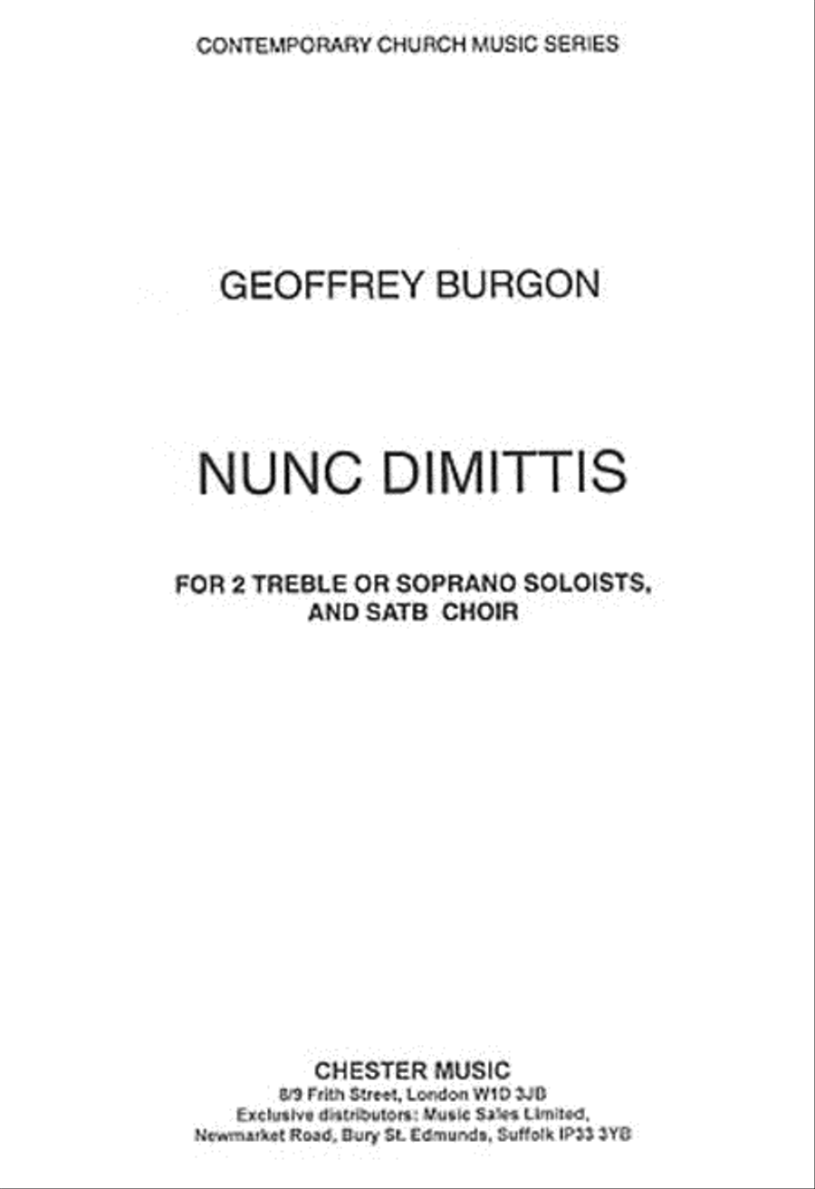 Nunc Dimittis Nunc Dimittis 4-Part scores gallery preview page 1