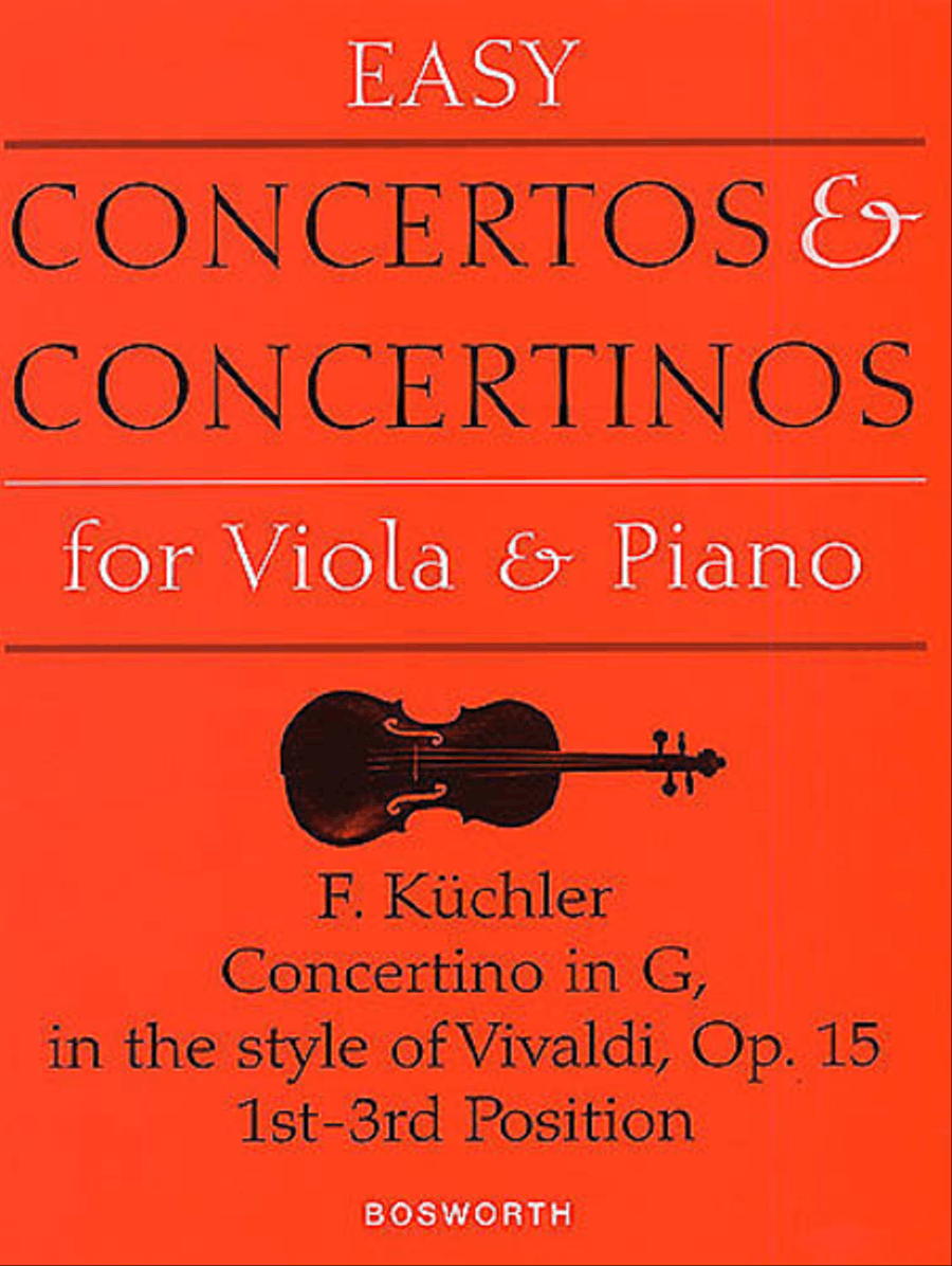 Concertino in G Op. 15 Concertino in G Op. 15 Piano Accompaniment scores gallery preview page 1