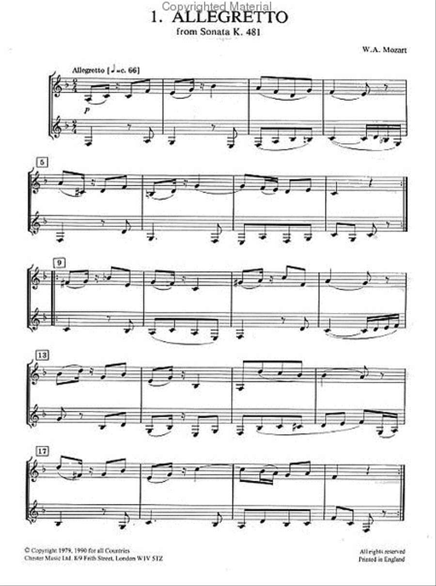 Clarinet Duets – Volume 1 Clarinet Duet scores gallery preview page 2