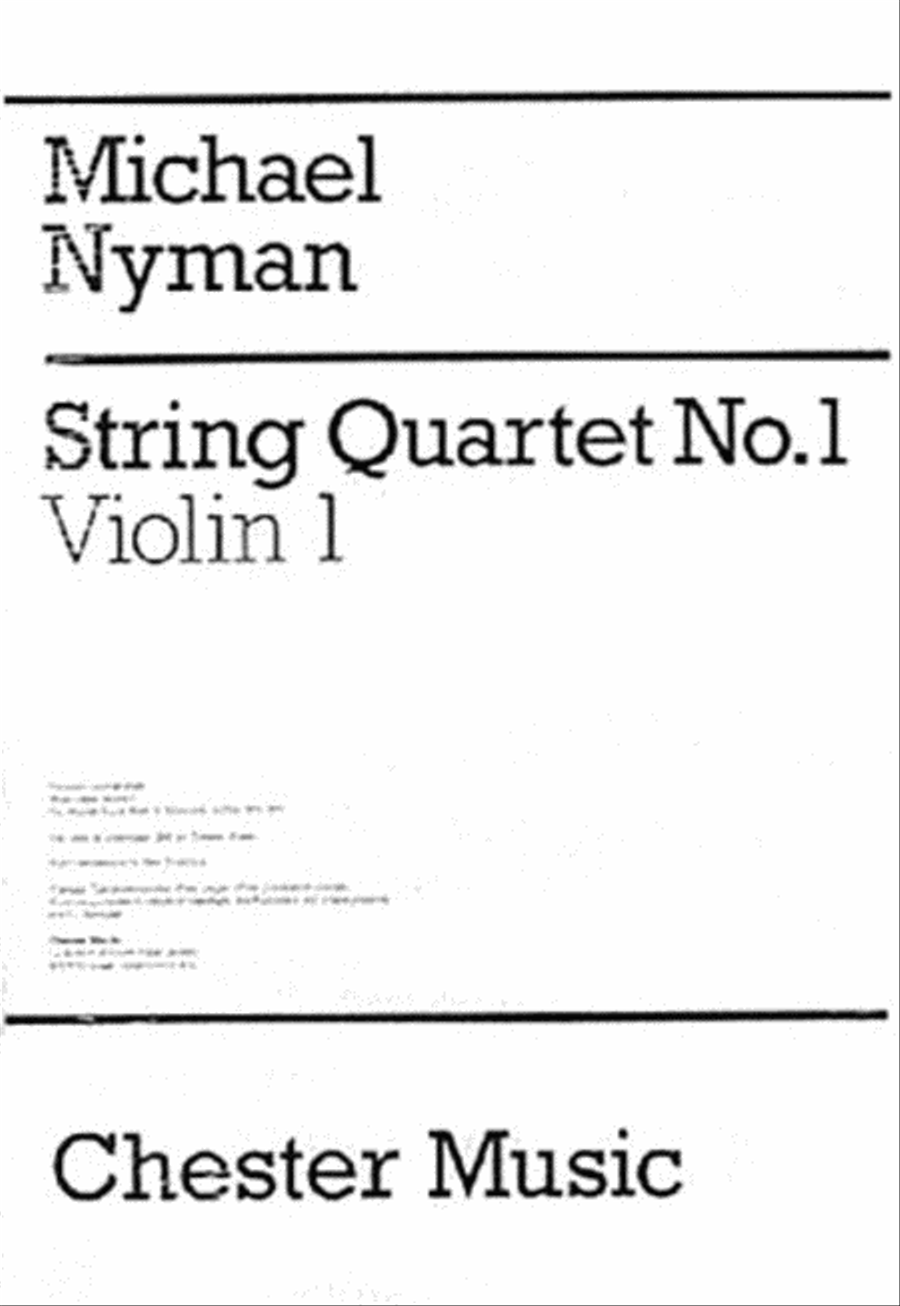 String Quartet No. 1 String Quartet No. 1 String Quartet scores gallery preview page 1
