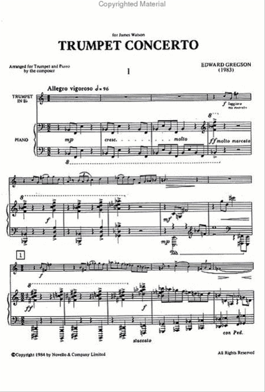 Trumpet Concerto Trumpet Concerto Trumpet Solo scores gallery preview page 2