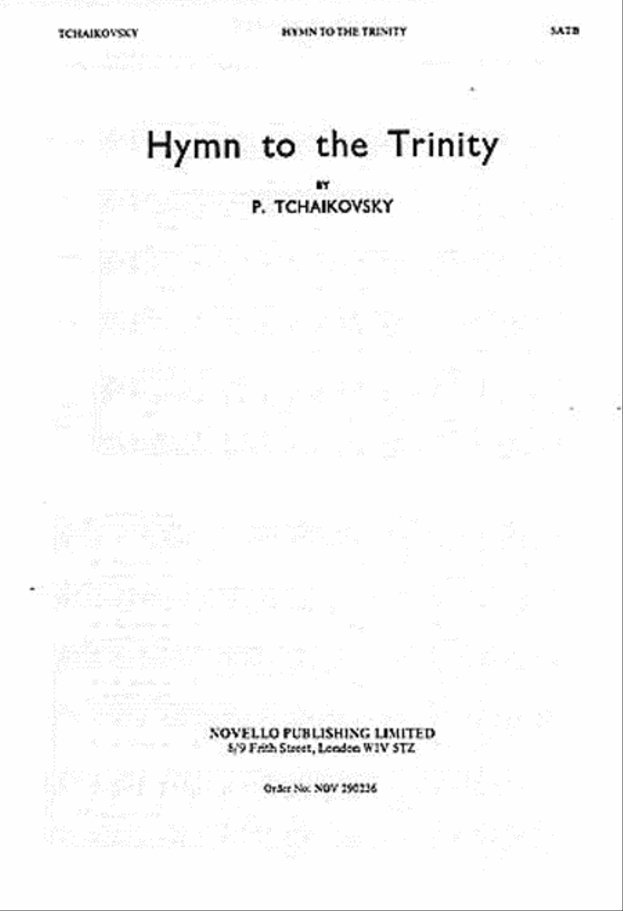 Hymn to the Trinity 4-Part scores gallery preview page 1