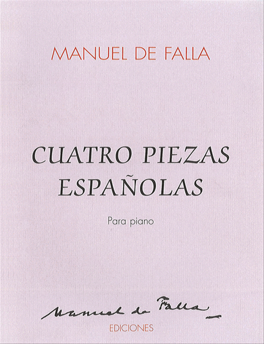 Falla Cuatro Piezas Espanolas Pf *Umf1039* Piano Solo scores gallery preview page 1