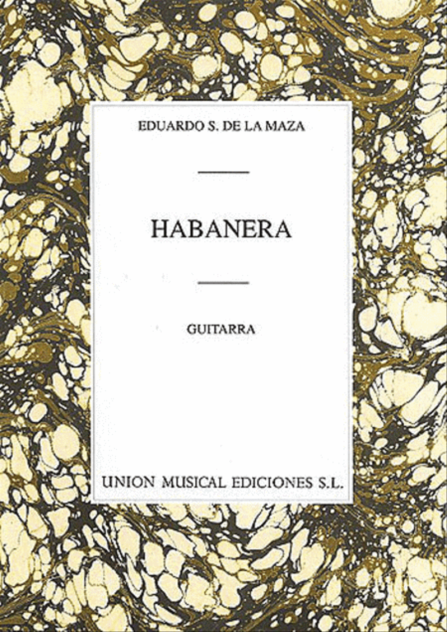 Sainz De La Maza, E Habanera Guitar Acoustic Guitar scores gallery preview page 1