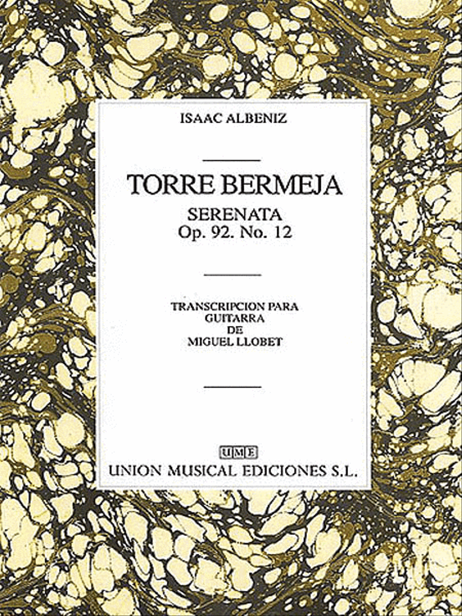 Albeniz: Torre Bermeja, Serenata Op.92 No. 12 (Guitar) Classical Guitar scores gallery preview page 1