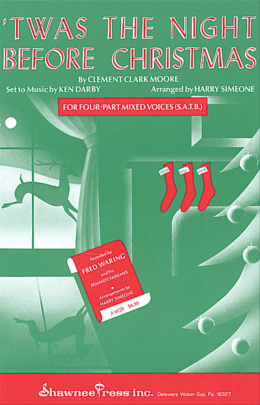 'Twas the Night Before Christmas SSA scores gallery preview page 1