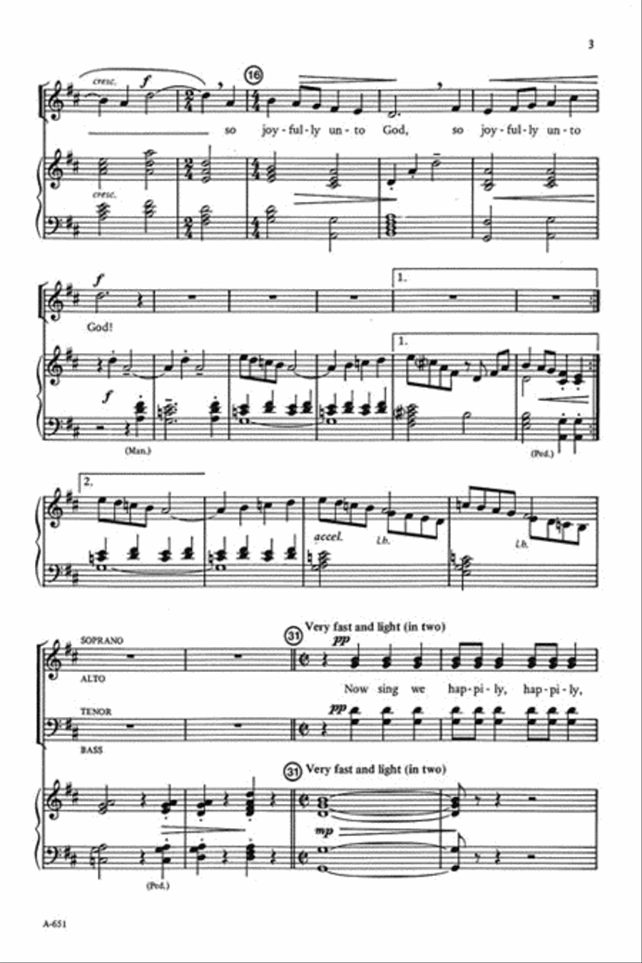 Now Sing We Joyfully Unto God SSAA scores gallery preview page 3