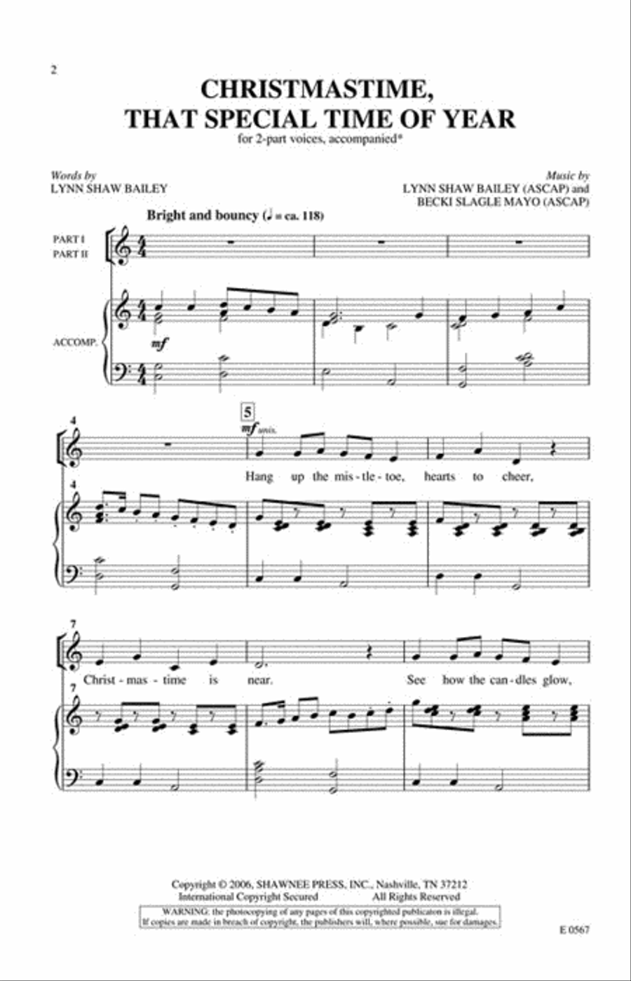 Christmastime, That Special Time of Year 2-Part scores gallery preview page 2