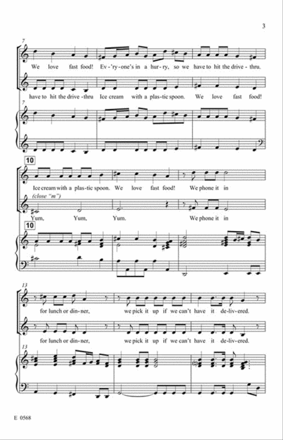 Fugue for Fast Food 2-part 2-Part scores gallery preview page 3