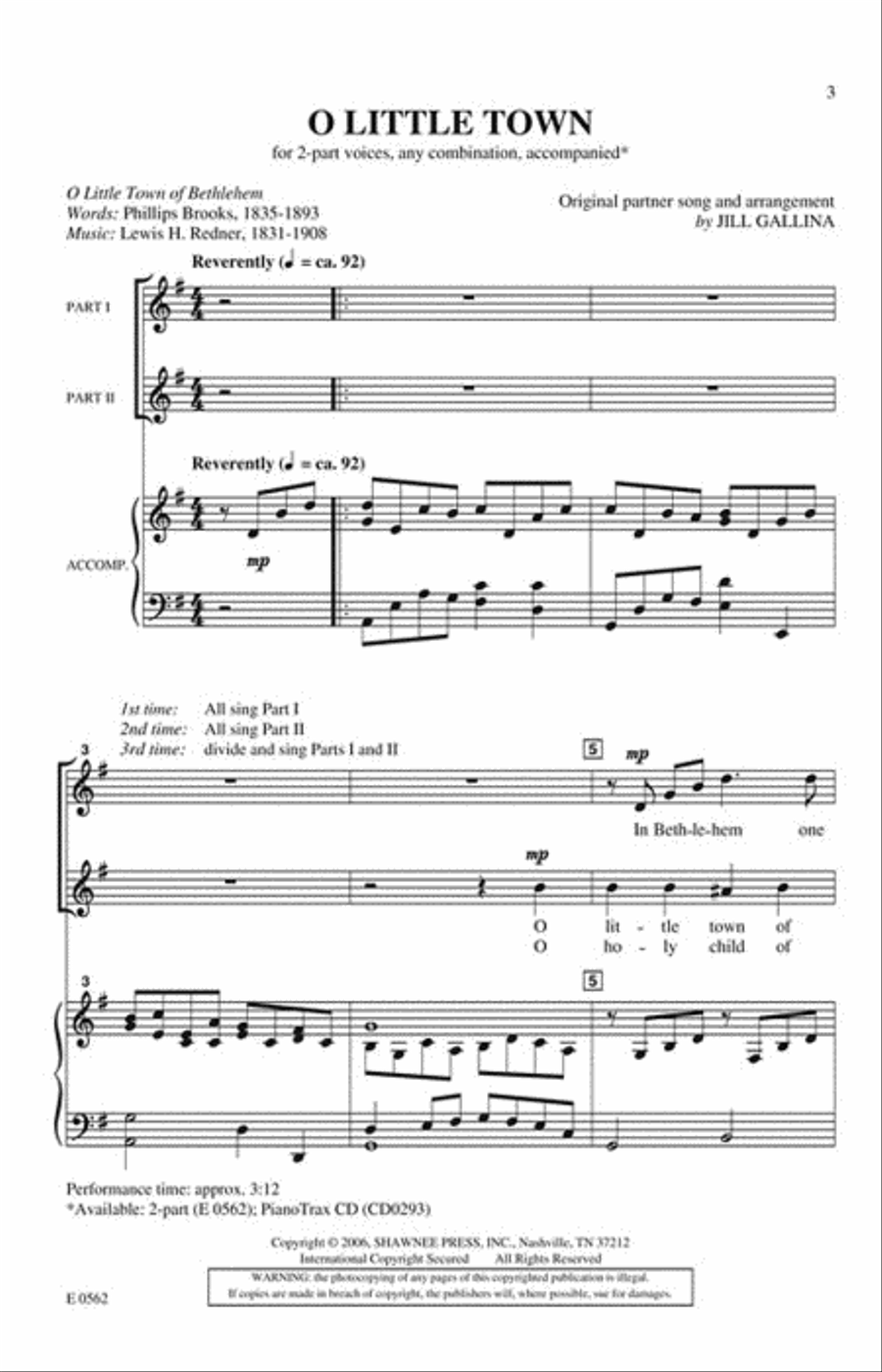 O Little Town O Little Town 2-Part scores gallery preview page 2