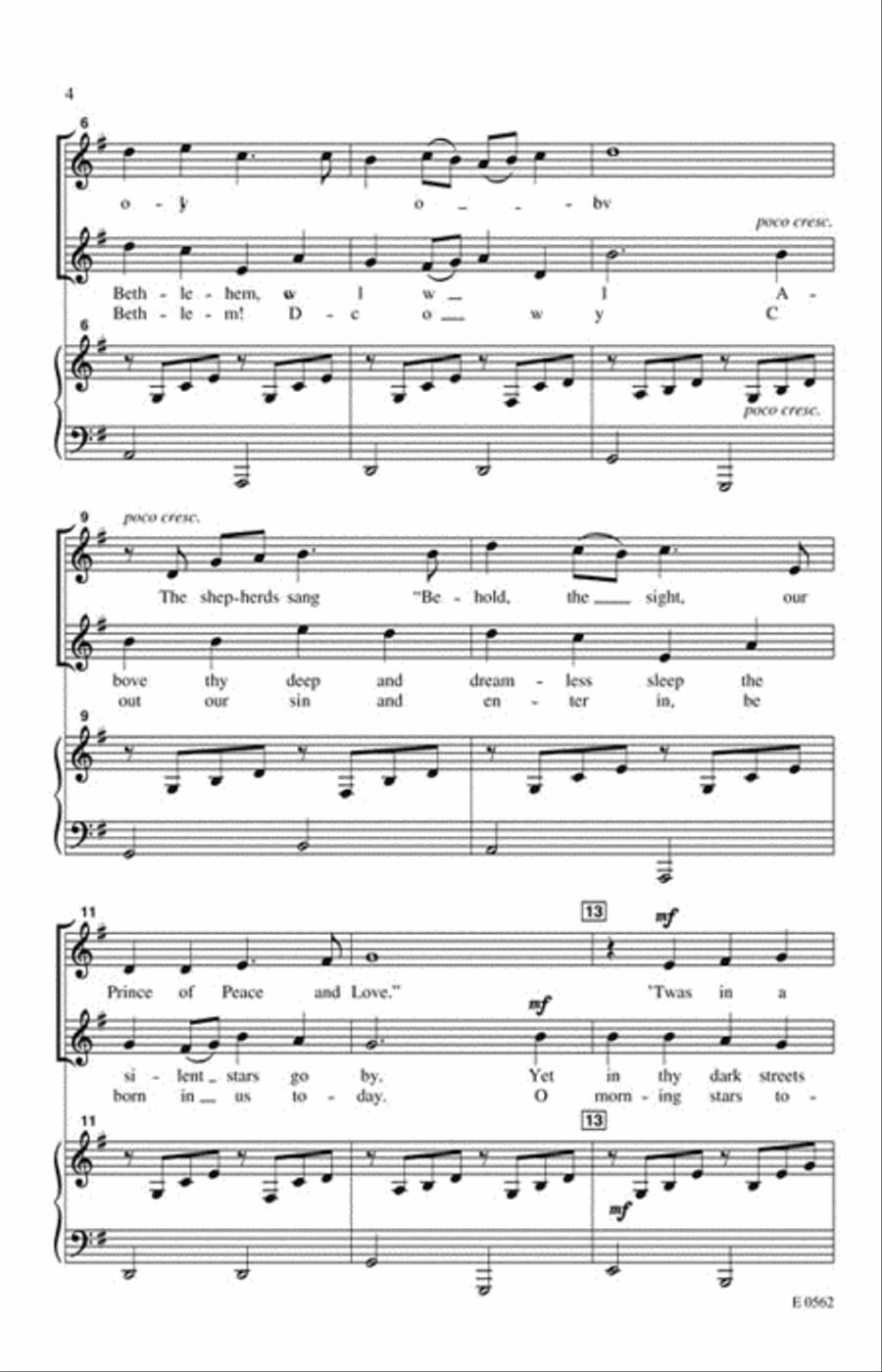 O Little Town O Little Town 2-Part scores gallery preview page 3