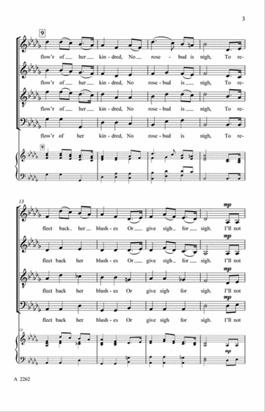 The Last Rose of Summer The Last Rose of Summer 4-Part scores gallery preview page 3