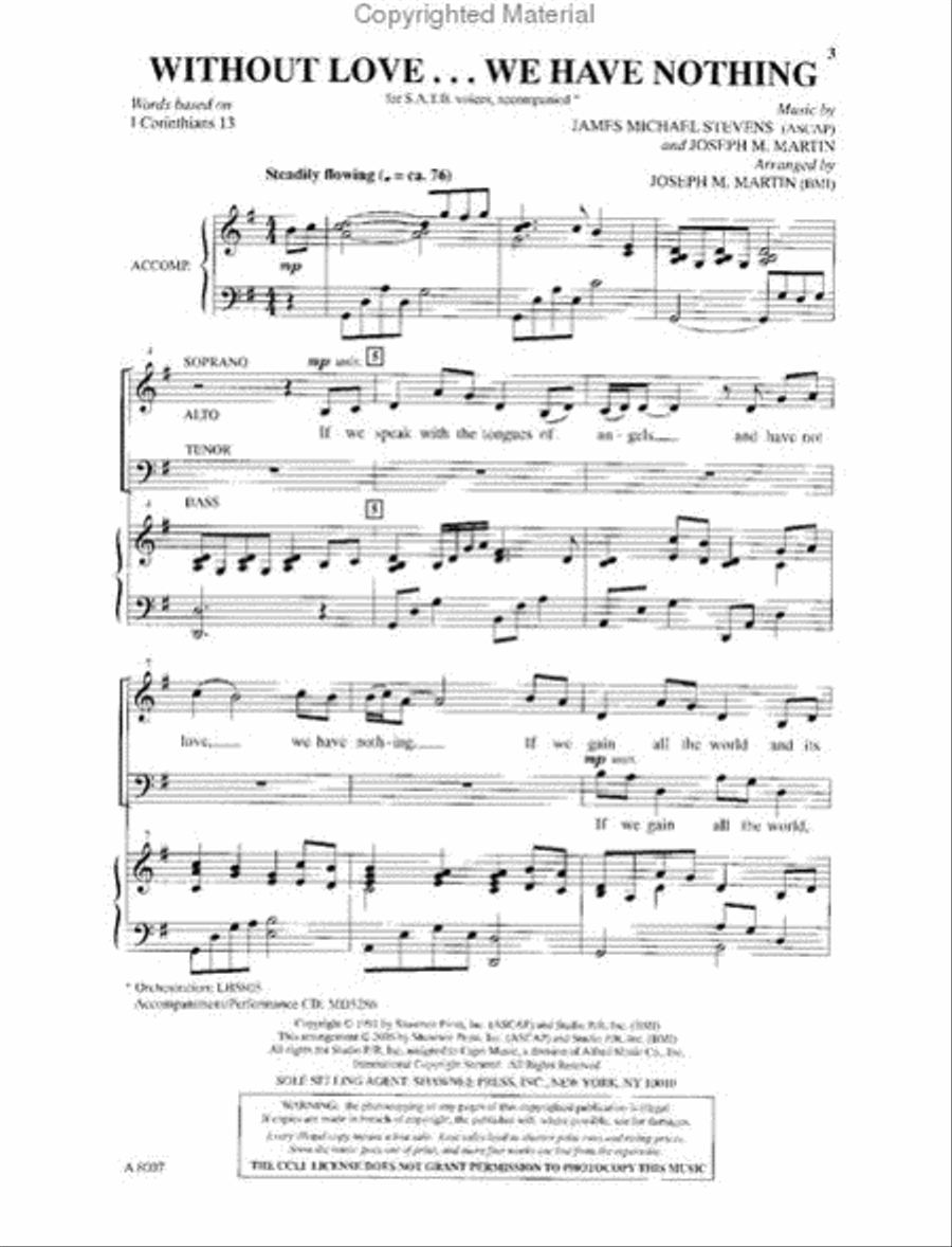 Without Love... We Have Nothing 4-Part scores gallery preview page 2