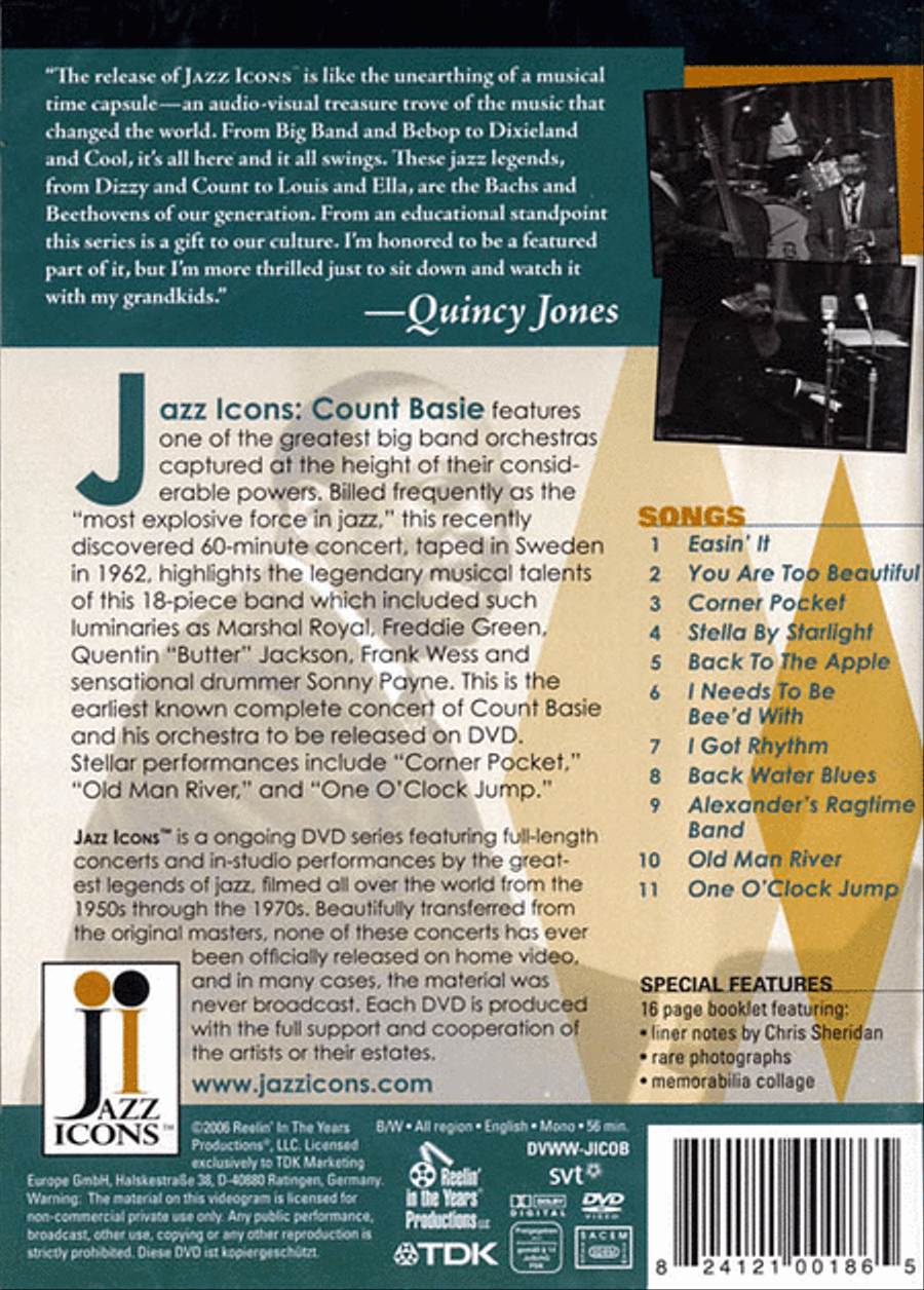 Jazz Icons: Count Basie, Live in '62 DVD scores gallery preview page 2